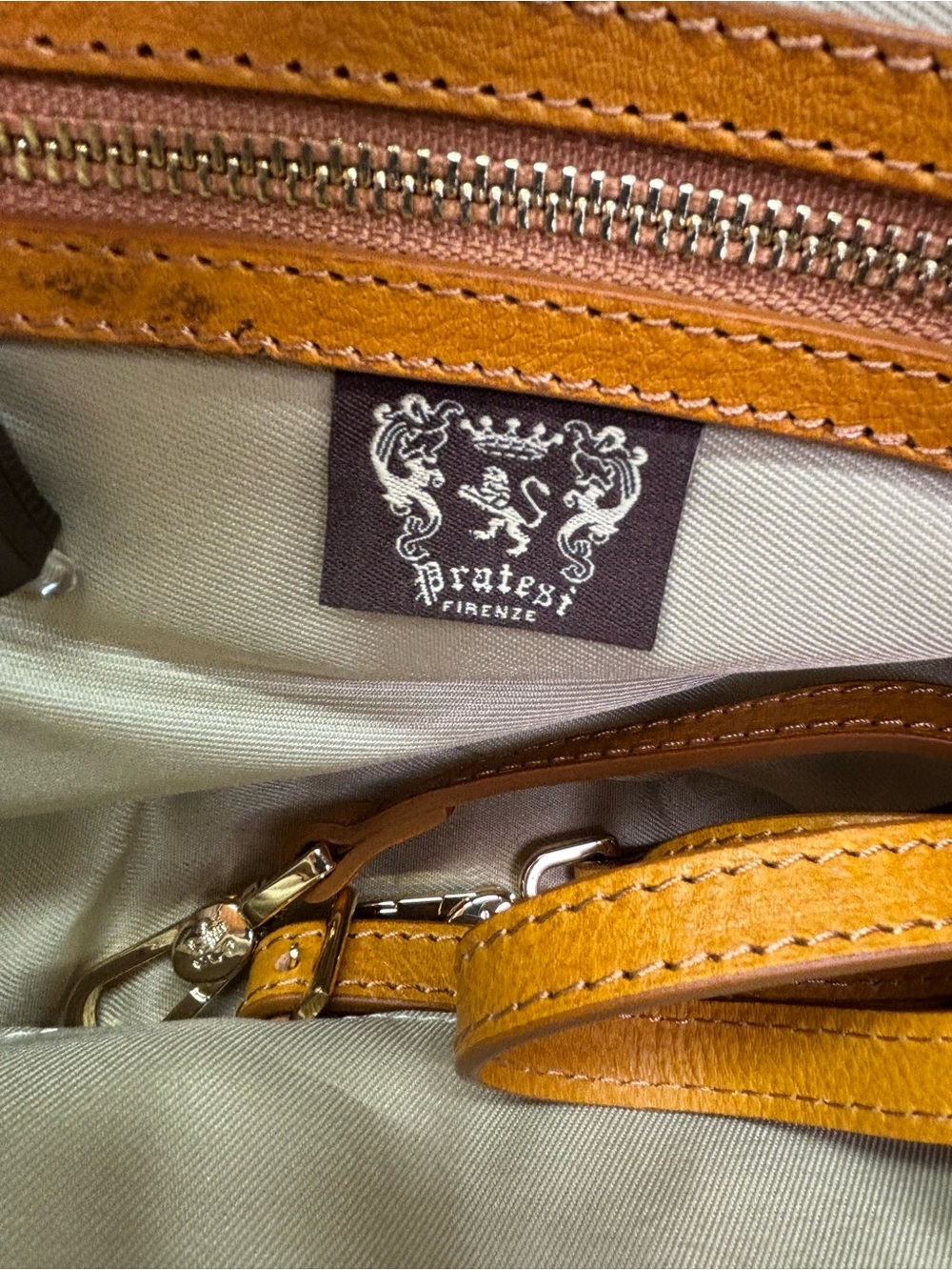 Pratesi Firenze Italian Leather Straw Fan Cage Satchel Shoulder Bag Yellow - Picture 9 of 15